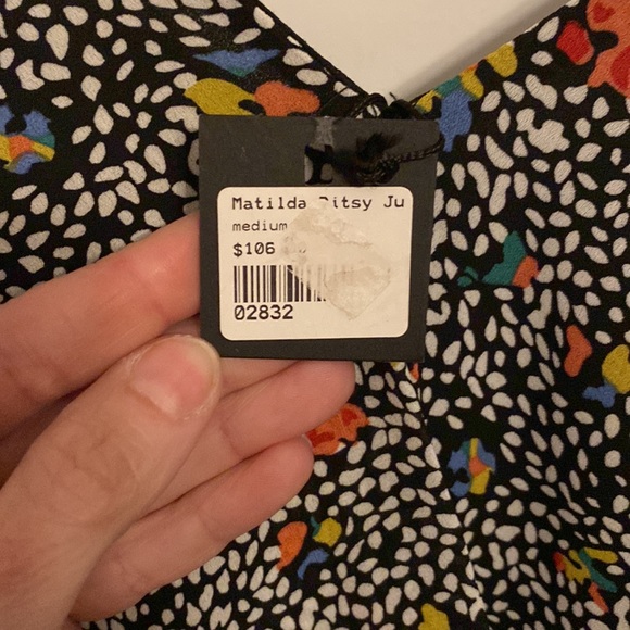 Greylin Silk Spaghetti Strap long pant length Romper Jumpsuit Size Medium - Picture 11 of 11